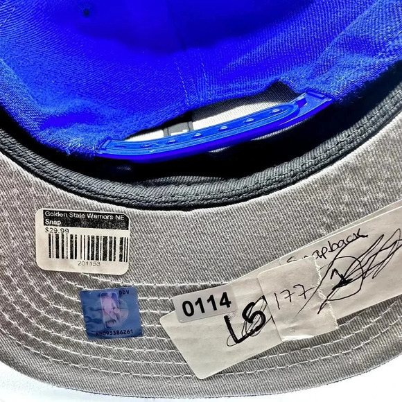 New Era Men's Hat Golden State Warriors 9Fifty Original Fit Snapback Blue OSFA - Picture 7 of 7